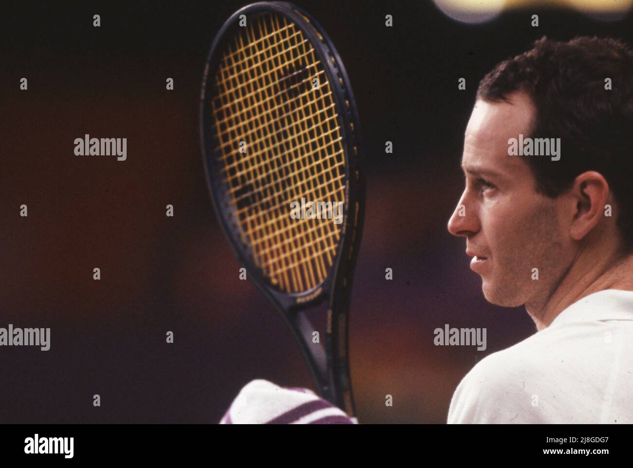 Joueur de tennis John McEnroe photo par Tony Henshaw Archive Banque D'Images