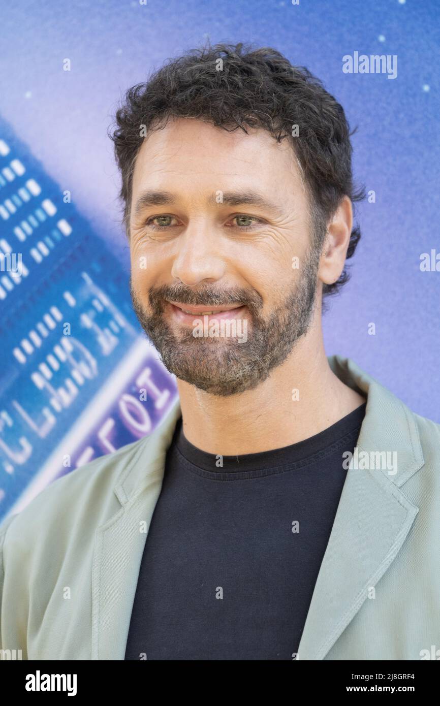 Rome, Italie, 16 mai 2022 - Raoul Bova assiste à la séance photo des acteurs vocaux italiens du film 'CIP e Ciop - AGENTI Speciali'. Crédits: Luigi de Pompeis/Alamy Live News Banque D'Images