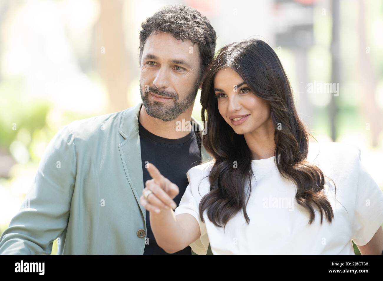 Rome, Italie, 16 mai 2022 - Raoul Bova, Francesca Chillemi assiste à la séance photo des acteurs vocaux italiens du film 'CIP e Ciop - AGENTI Speciali'. Crédits: Luigi de Pompeis/Alamy Live News Banque D'Images