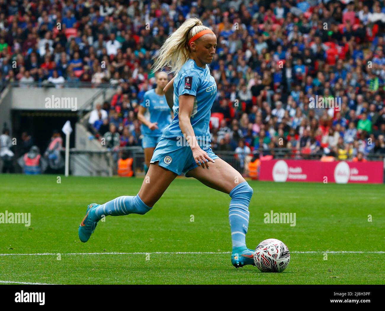 LONDRES, ANGLETERRE - 15 MAI : Chloe Kelly de Manchester City WFC lors de la finale de la coupe FA féminine entre Chelsea Women et Manchester City Women à Wembley S. Banque D'Images