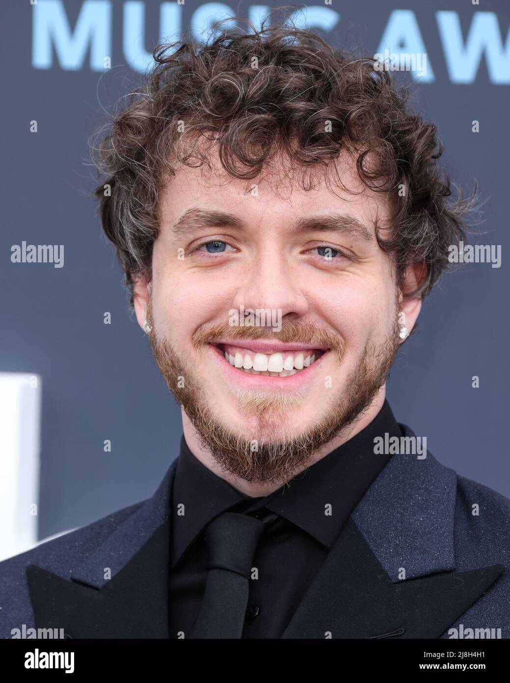 LAS VEGAS, NEVADA, États-Unis - 15 MAI : le rappeur américain Jack Harlow arrive aux Billboard Music Awards 2022 qui se tiennent au MGM Grand Garden Arena le 15 mai 2022 à Las Vegas, Nevada, États-Unis. (Photo de Xavier Collin/image Press Agency) Banque D'Images