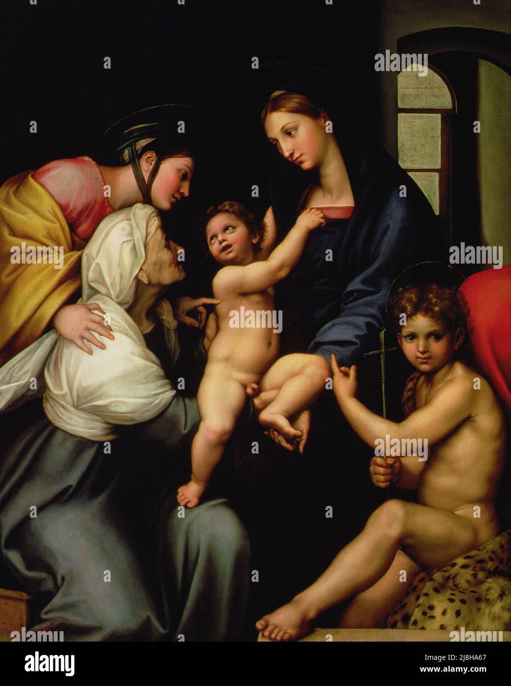 La Sainte Trinité avec Saint-Romuald et Saint-André, 1365 (tempera sur panneau) par Orcagna, Nardo di Cione (fl.c.1343-65); Galleria dell'Accademia & Museo degli Strumenti Musicali, Florence, Toscane, Italie; italien, non protégé par copyright. Banque D'Images