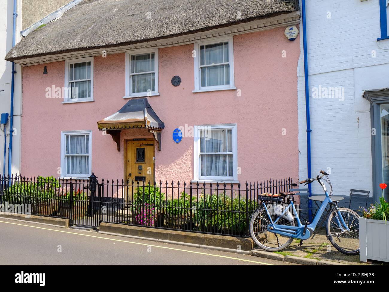 Historique Axminster Rose Cottage à Axminster à Devon, Royaume-Uni Banque D'Images