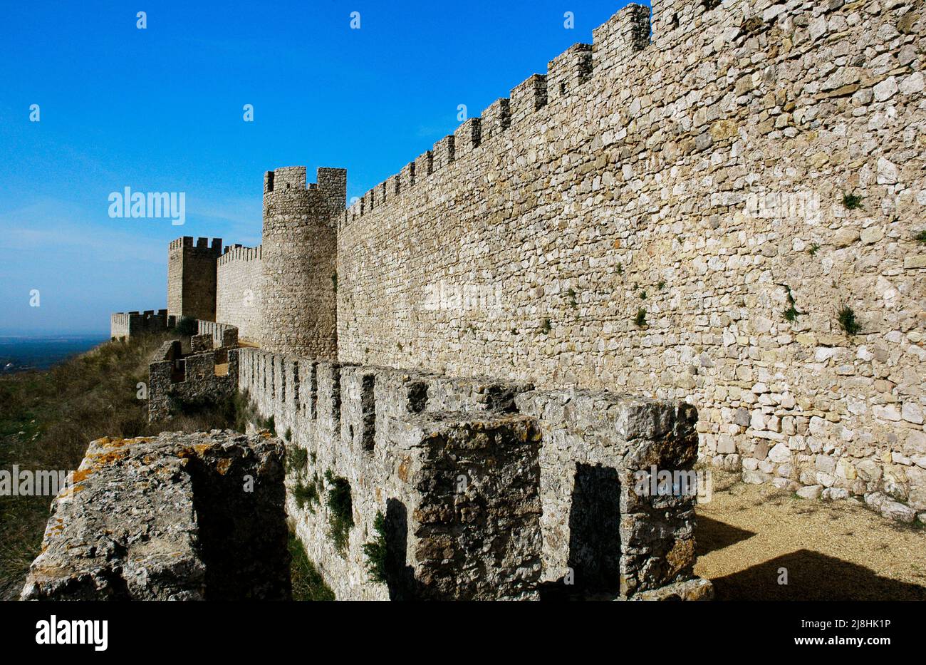 Portugal. Château de Santiago do Cacém. Banque D'Images