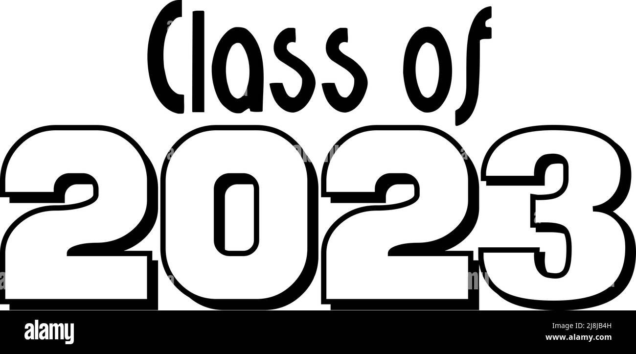 classe de 2023 noir Banque D'Images