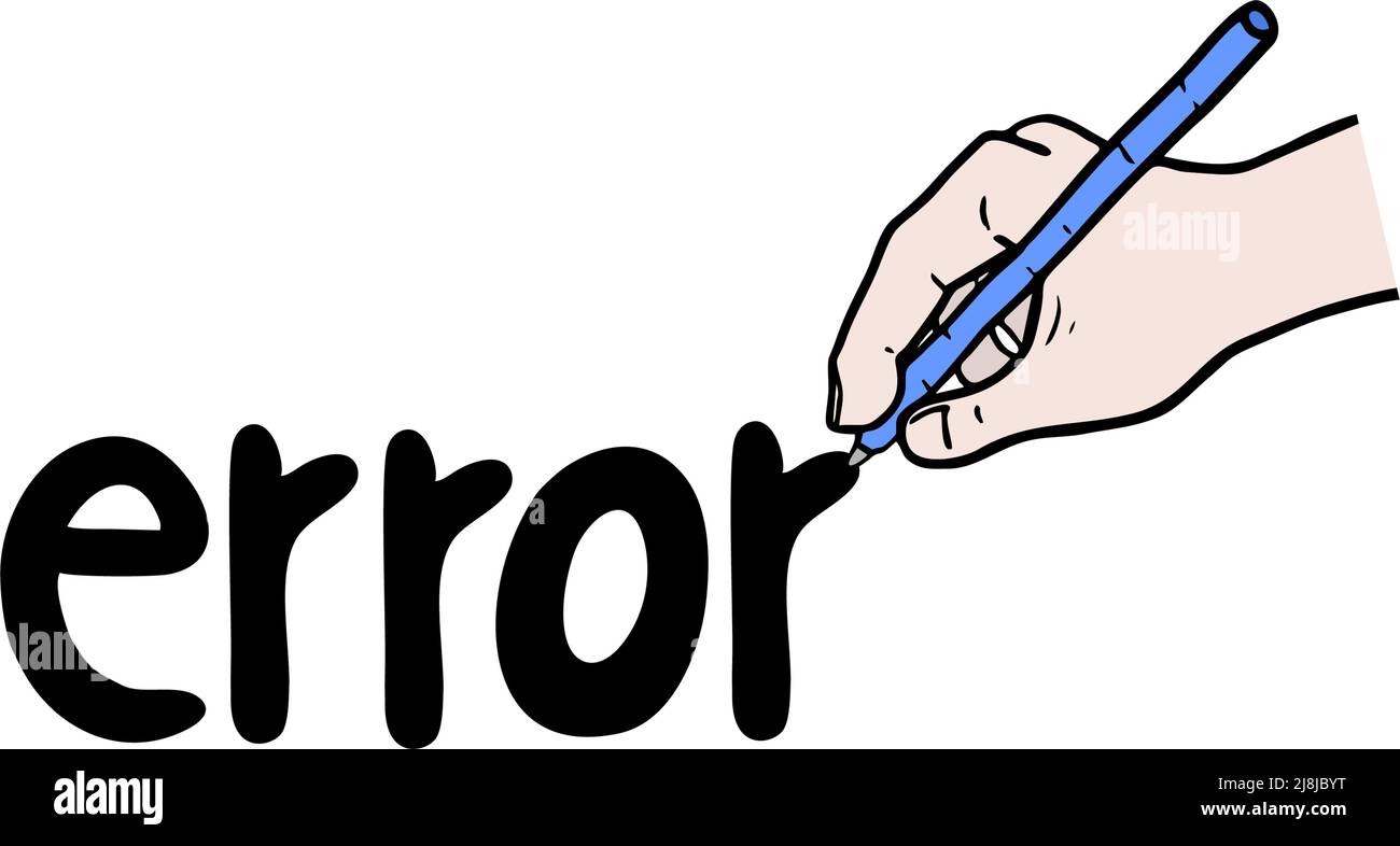 Message d'erreur Illustration de Vecteur