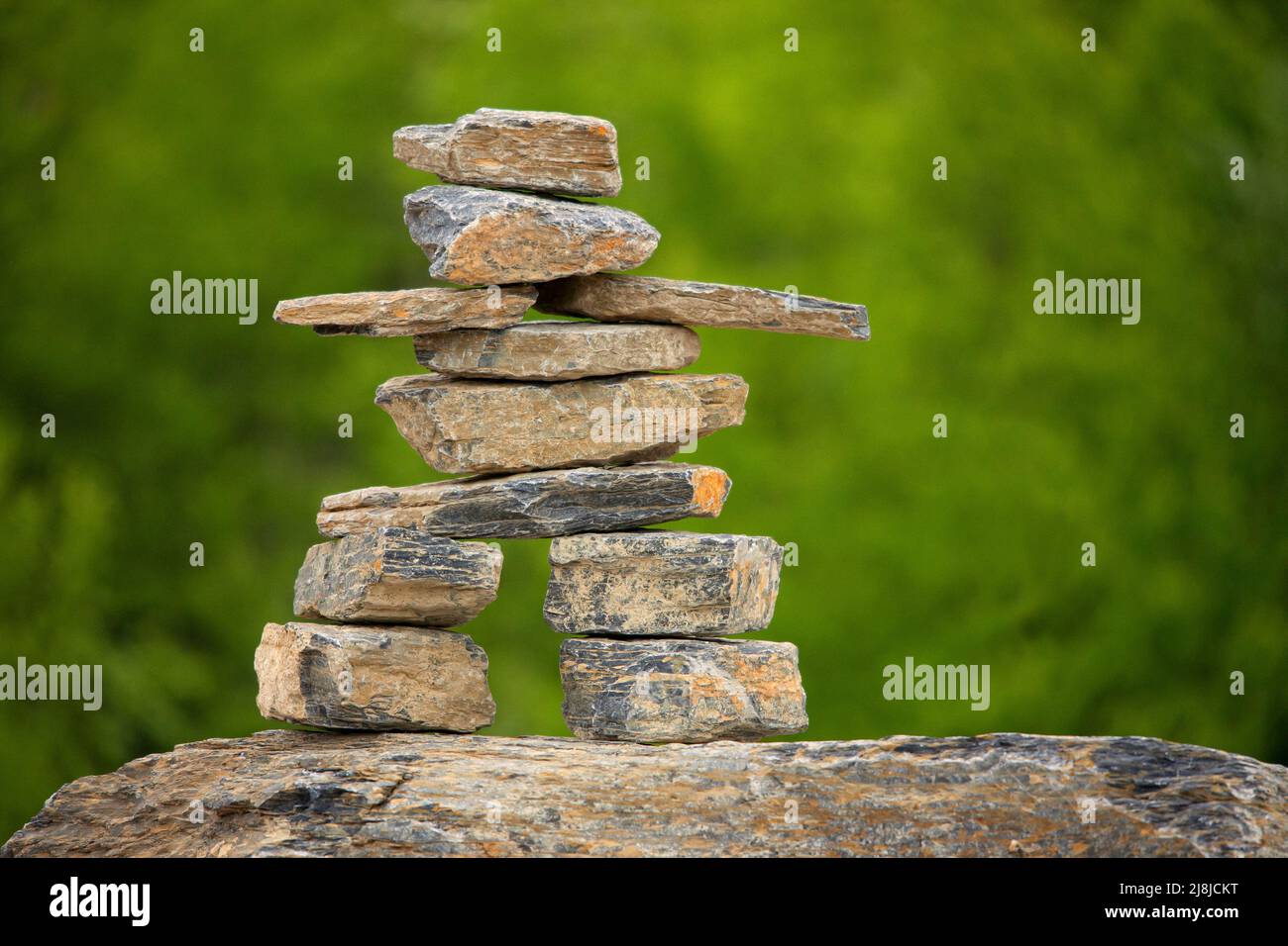 Inukshuk sculpture Banque de photographies et d’images à haute