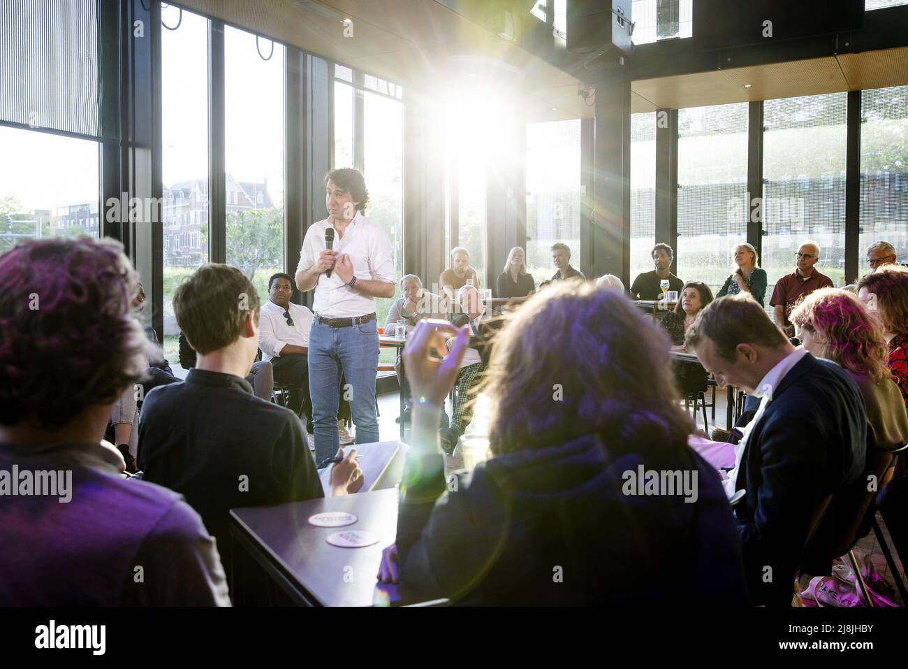 2022-05-16 20:16:54 ROTTERDAM - leader du Parti Jesse Klaver pendant le GroenLinks meetup pour discuter de la coopération avec le PvdA. ANP SEM VAN DER WAL pays-bas sortie - belgique sortie Banque D'Images