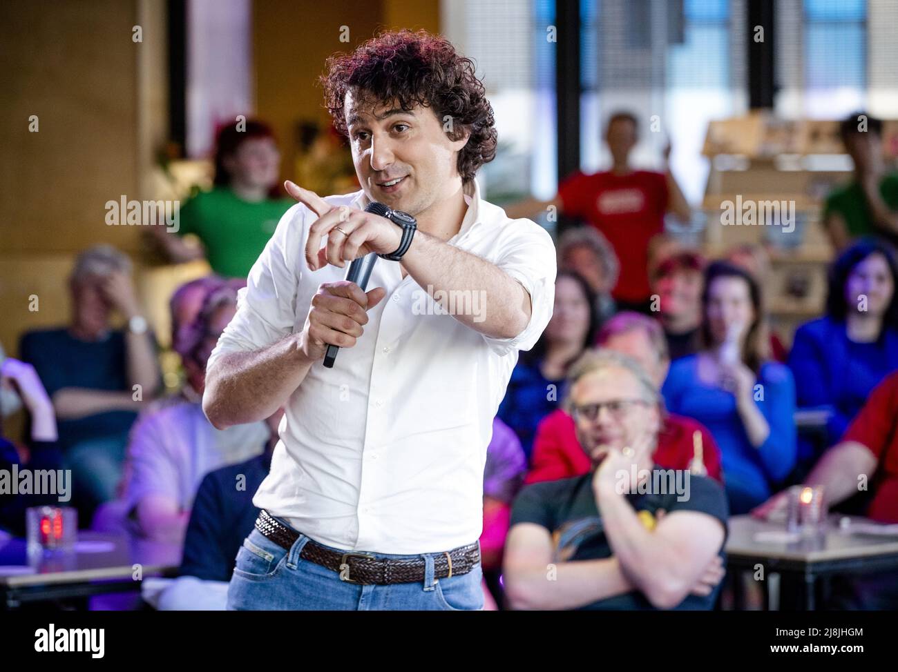 2022-05-16 20:49:58 ROTTERDAM - leader du Parti Jesse Klaver pendant le GroenLinks meetup pour discuter de la coopération avec le PvdA. ANP SEM VAN DER WAL pays-bas sortie - belgique sortie Banque D'Images