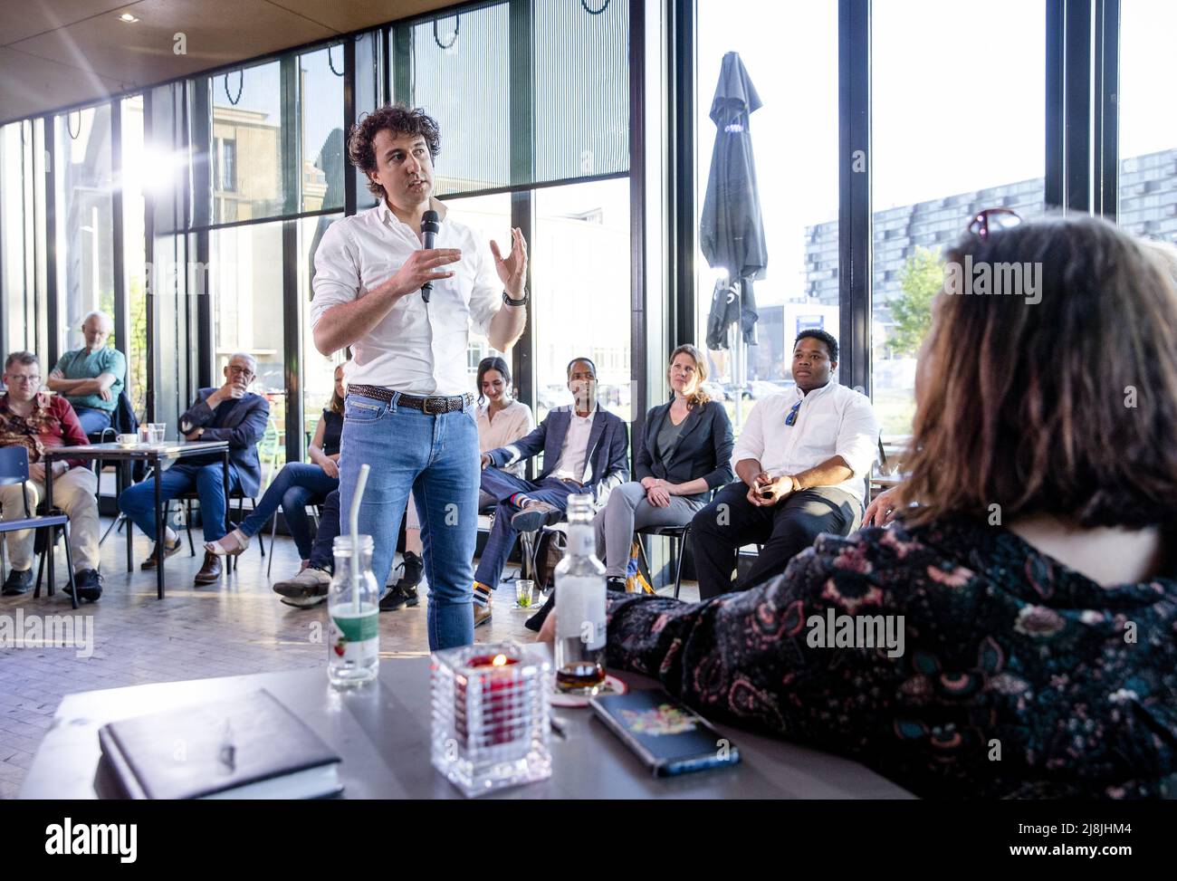 2022-05-16 20:35:13 ROTTERDAM - leader du Parti Jesse Klaver pendant le GroenLinks meetup pour discuter de la coopération avec le PvdA. ANP SEM VAN DER WAL pays-bas sortie - belgique sortie Banque D'Images