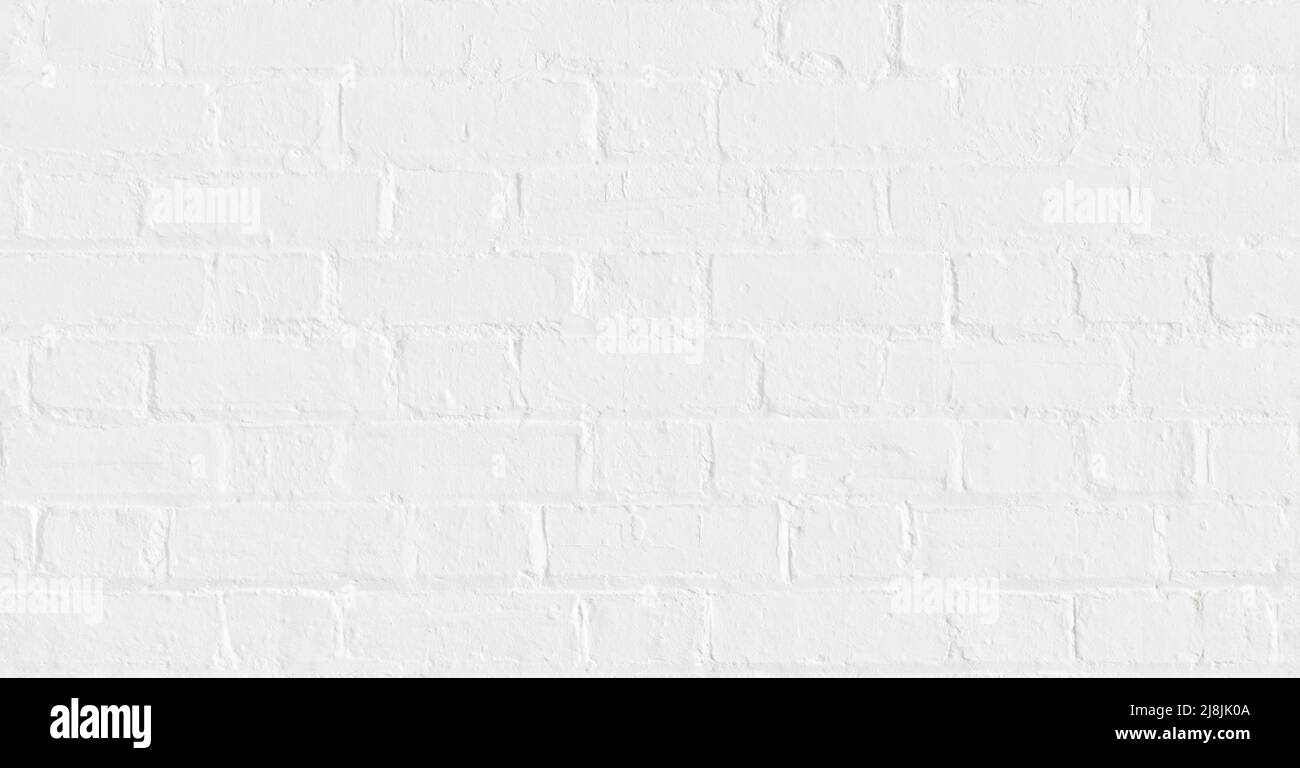 Texture sans couture en brique blanche. Motif ou arrière-plan inclinable avec briques peintes en blanc, Royaume-Uni Banque D'Images