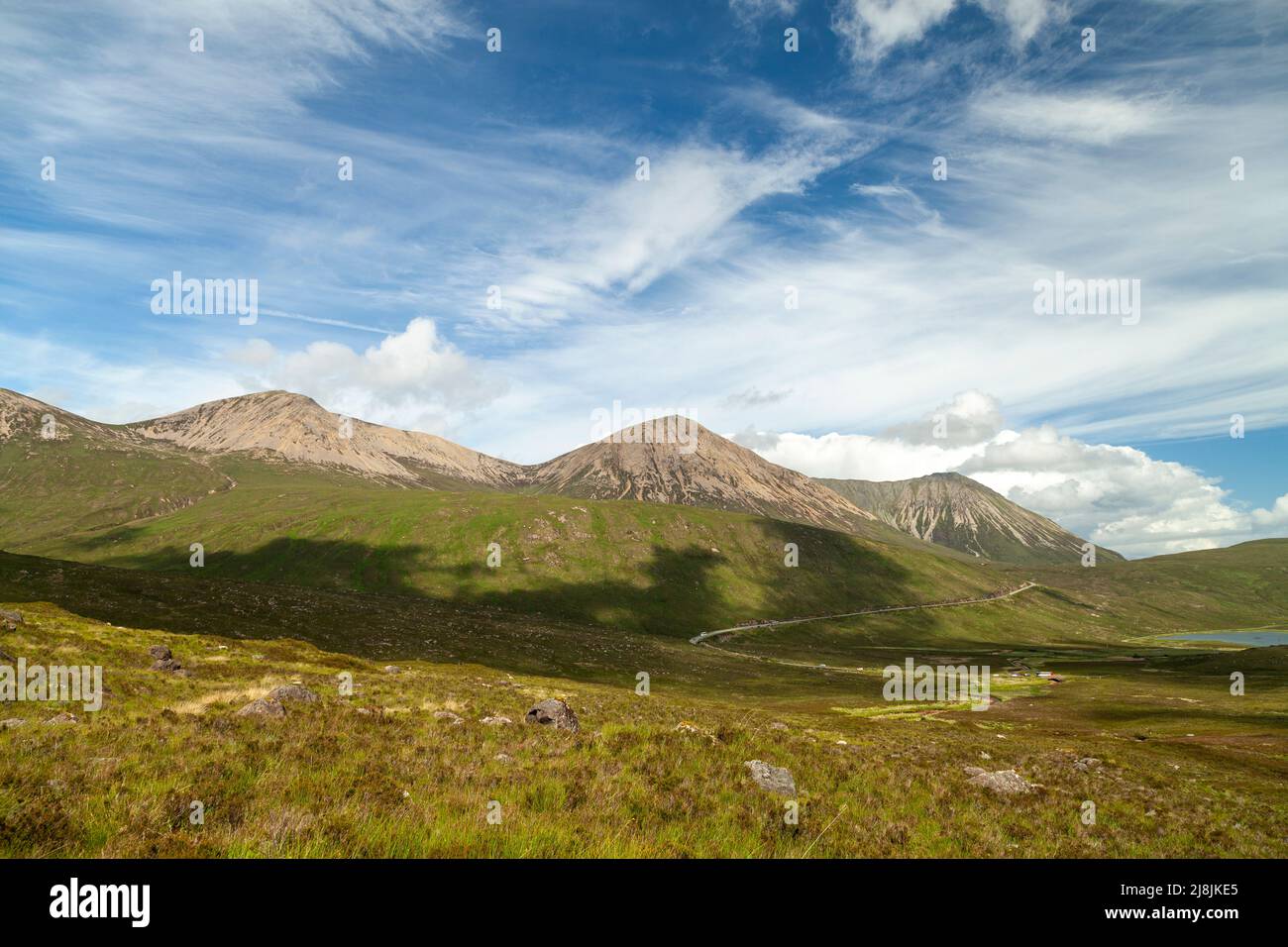 La cuilline rouge sur l'île de Skye Banque D'Images