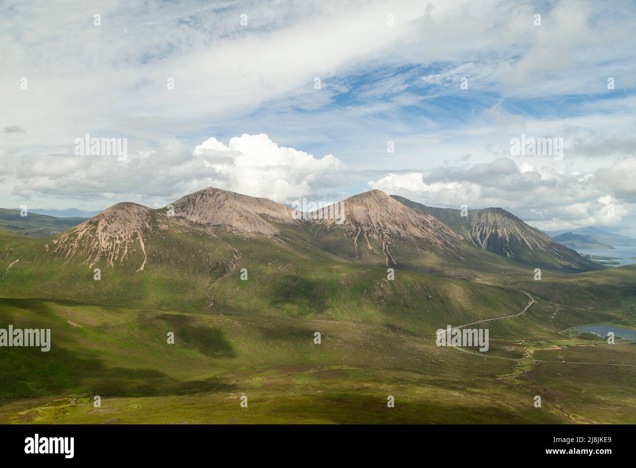 La cuilline rouge sur l'île de Skye, beinn dearg mhor, glamaig Banque D'Images