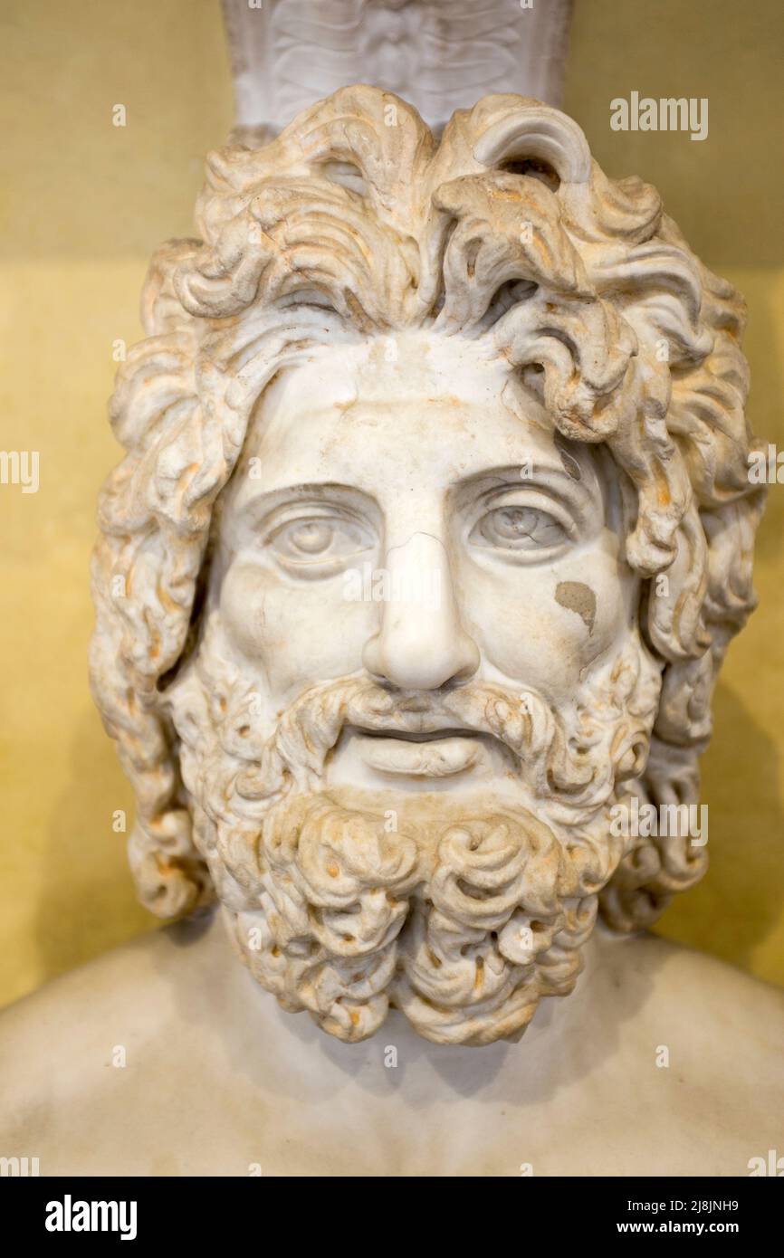 Galerie de sculptures Musée du Vatican Rome Italie Banque D'Images