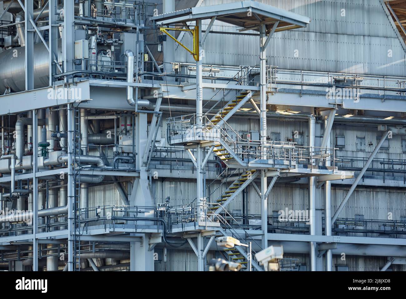 Aboiement atteindre la centrale électrique en 2017. Démoli en 2018. Banque D'Images