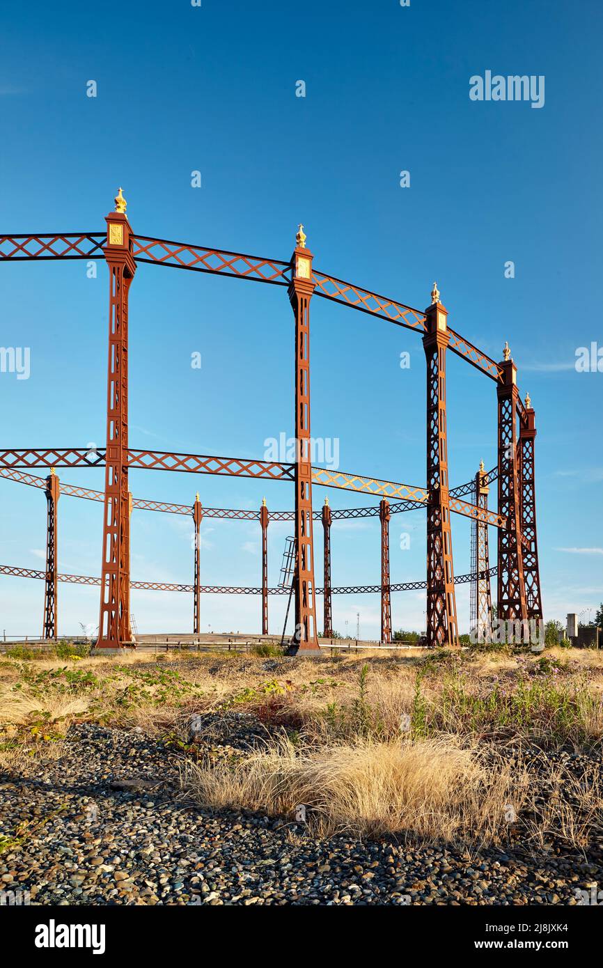Installation de Beckton Gas Works, Londres Banque D'Images