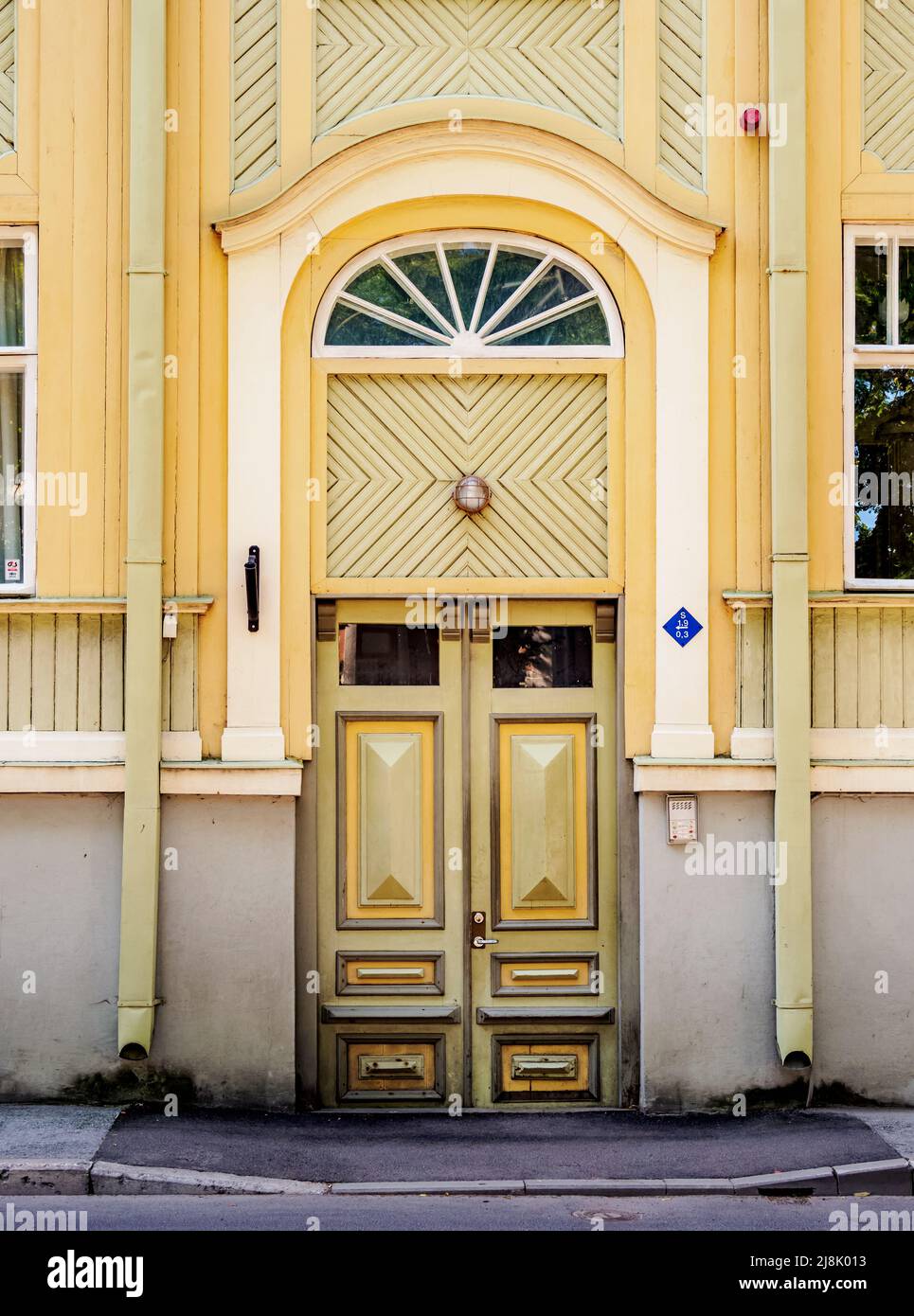 Maison traditionnelle, vue détaillée, Tallinn, Estonie Banque D'Images