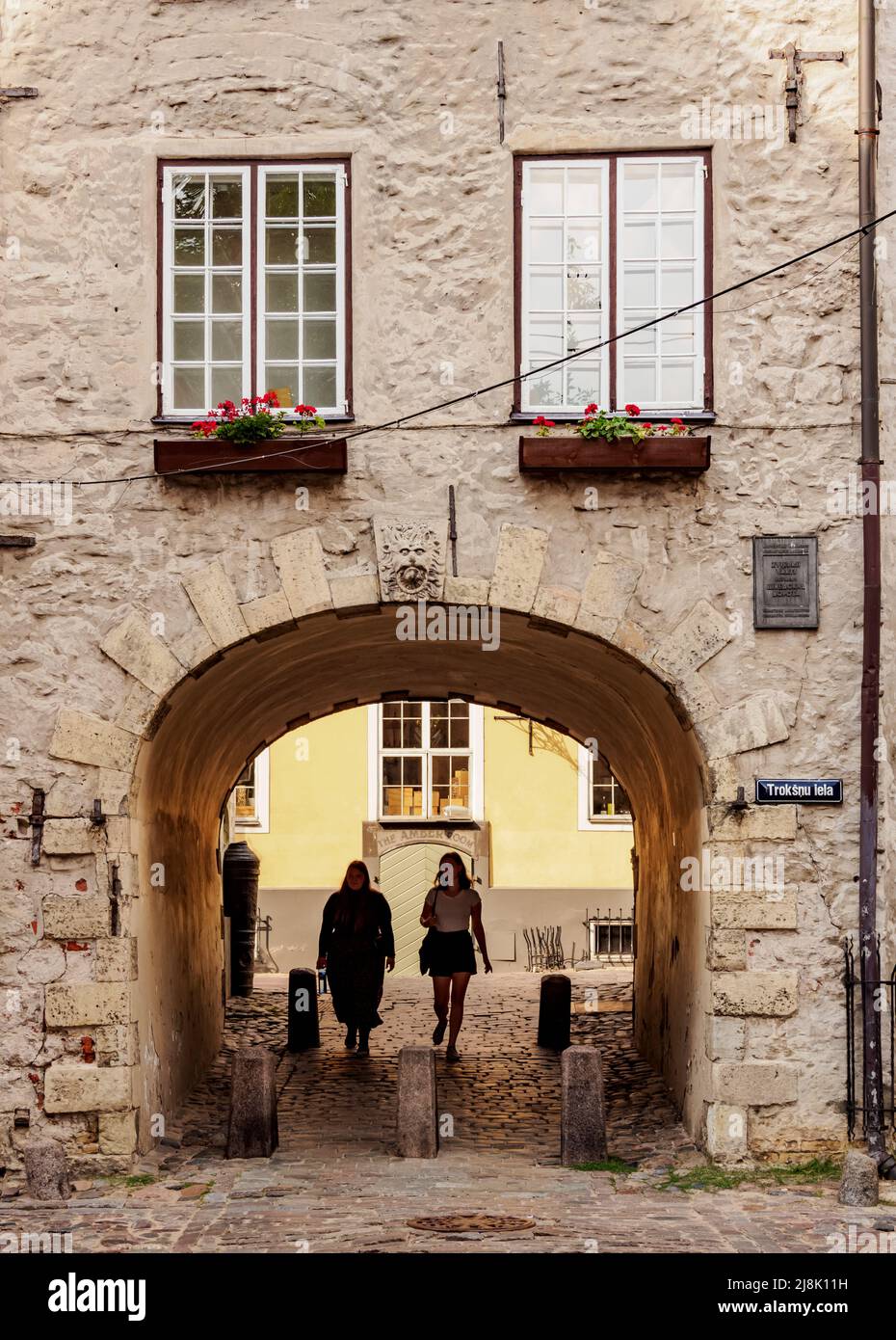 La porte suédoise, vieille ville, Riga, Lettonie Photo Stock - Alamy