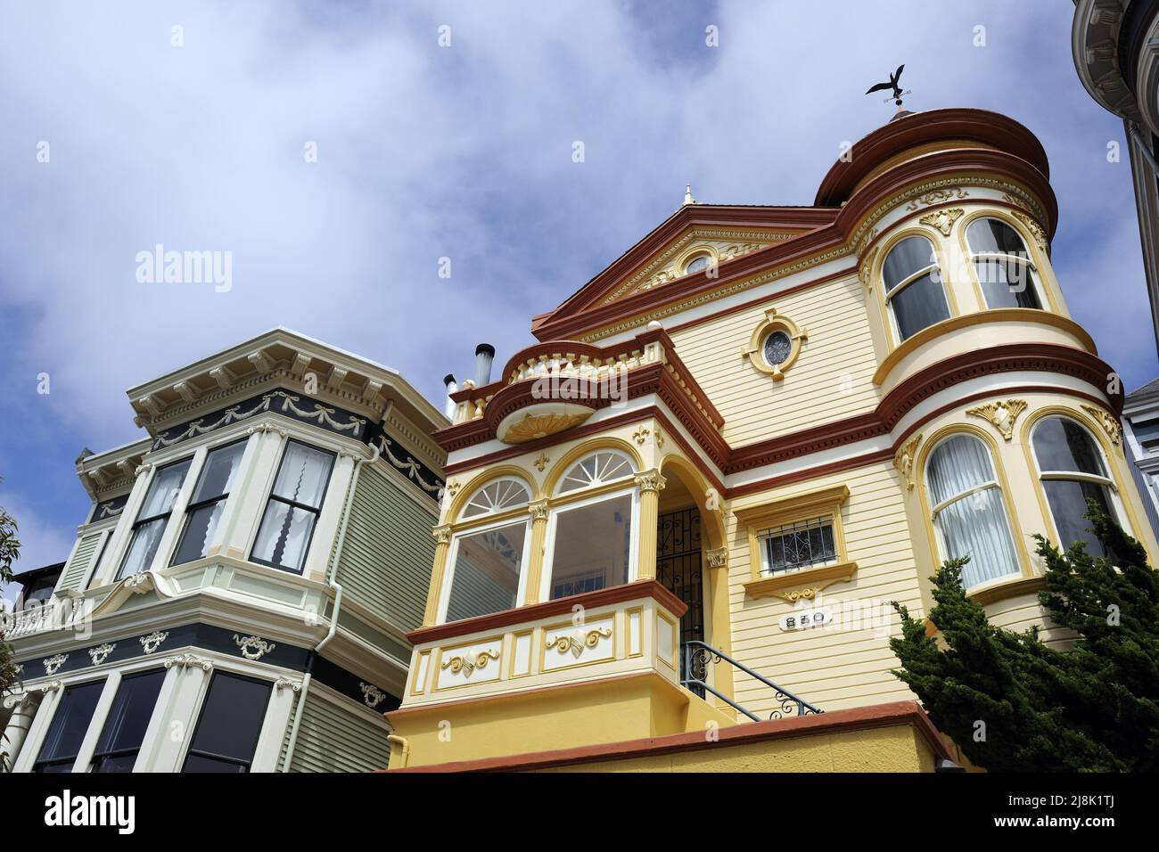 Maisons de style victorien, États-Unis, Californie, San Francisco Banque D'Images
