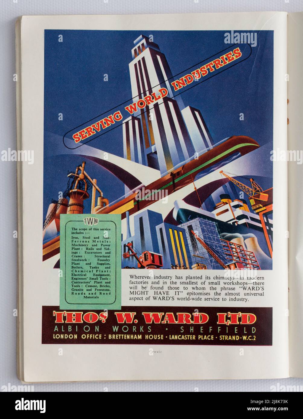 Old 1950s British Advertising British Steel Banque D'Images