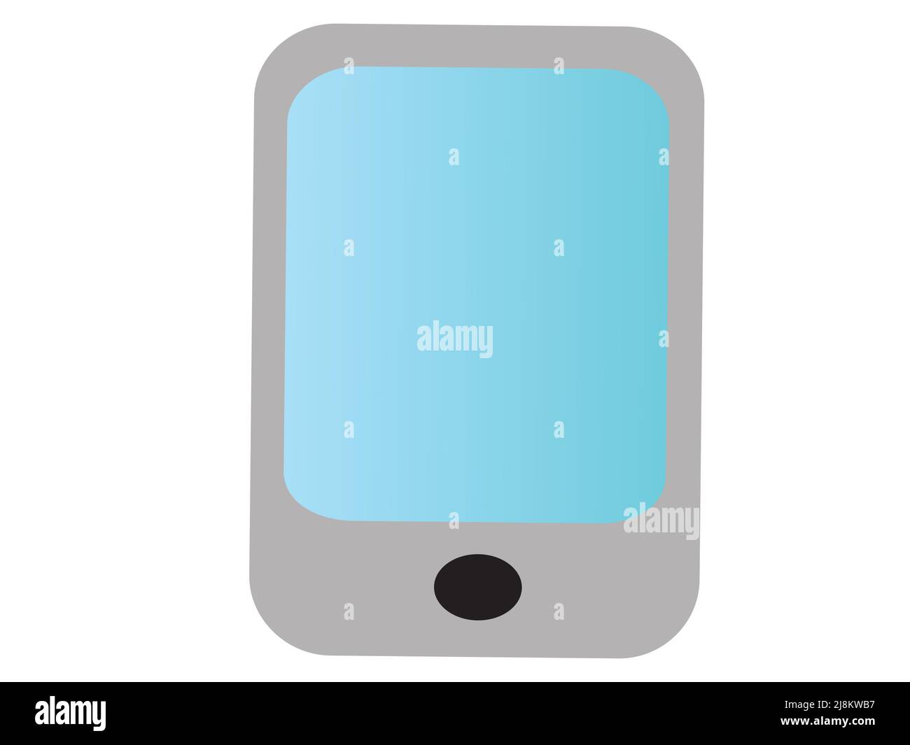 smartphone à vecteur plat sur le thème de la techno. Banque D'Images