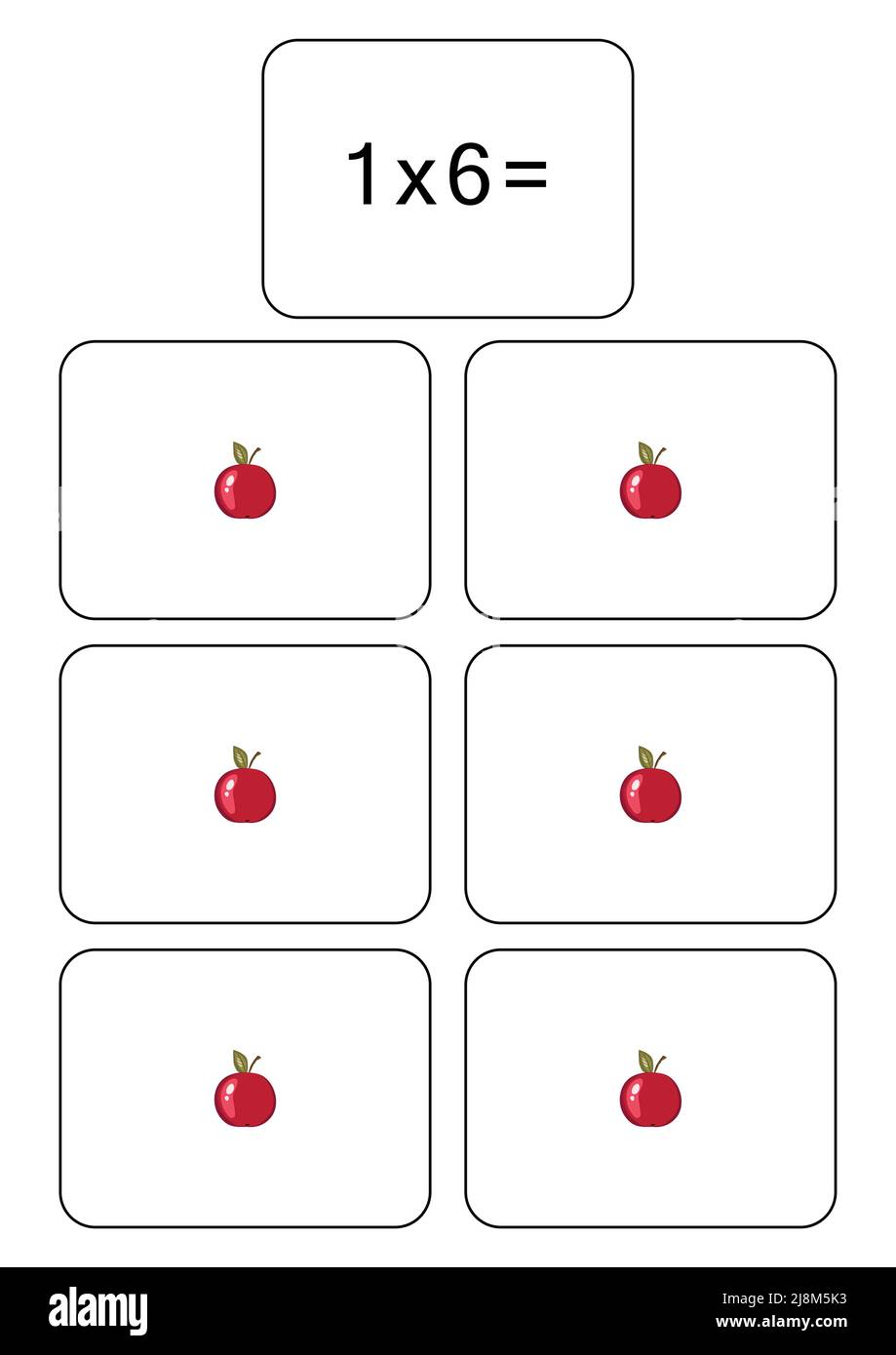 Table de multiplication de 1. Carte mathématique avec un exemple, dessin. Carré de multiplication, illustration vectorielle. Produit imprimé, bannière, tableau pour Illustration de Vecteur