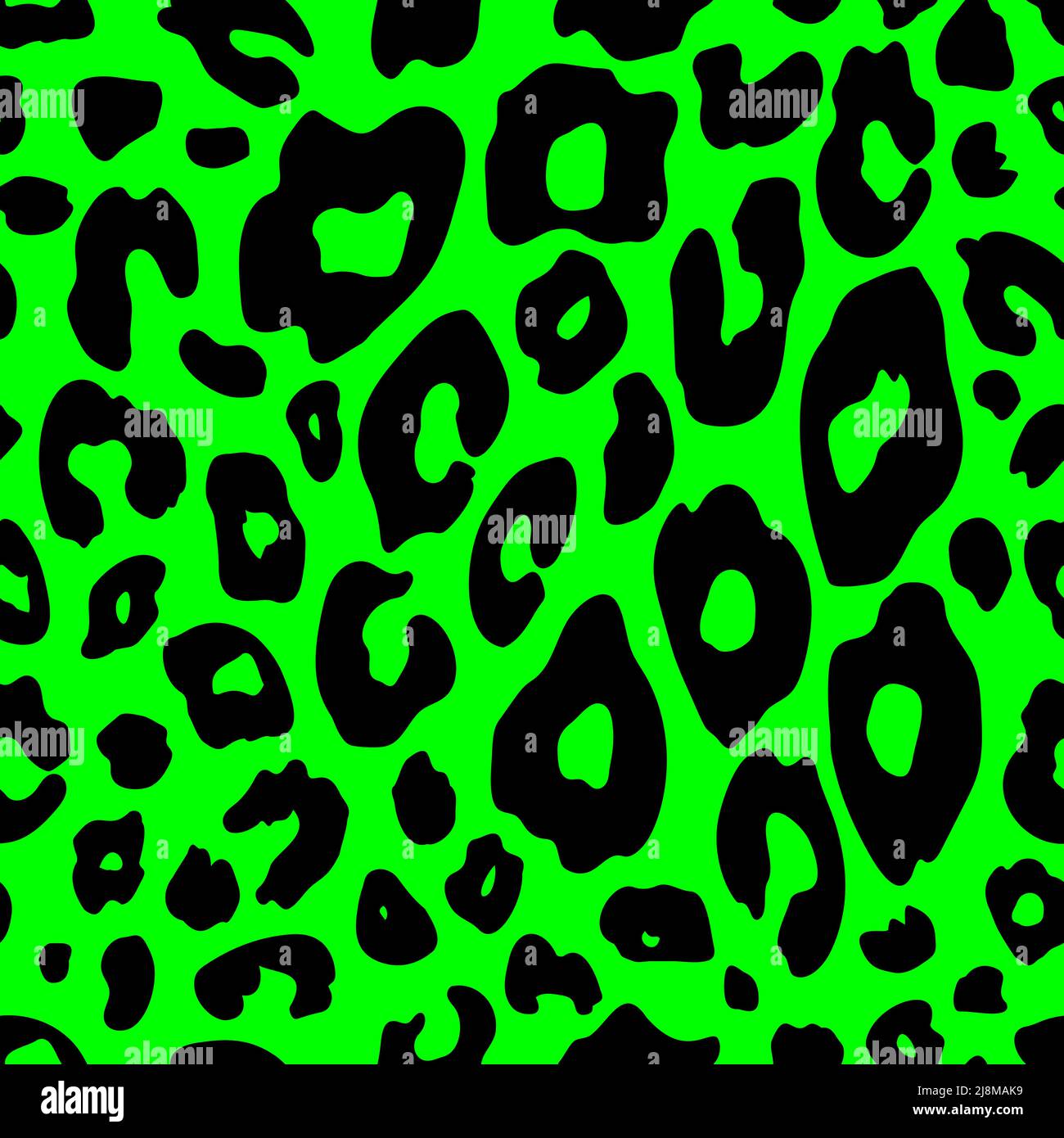 Imprimé imitation léopard, guépard et animal tigre.motif sans coutures pour peau d'animal à pois.motif Vector vintage 80s 90s. Taches noires sur un vert clair Illustration de Vecteur