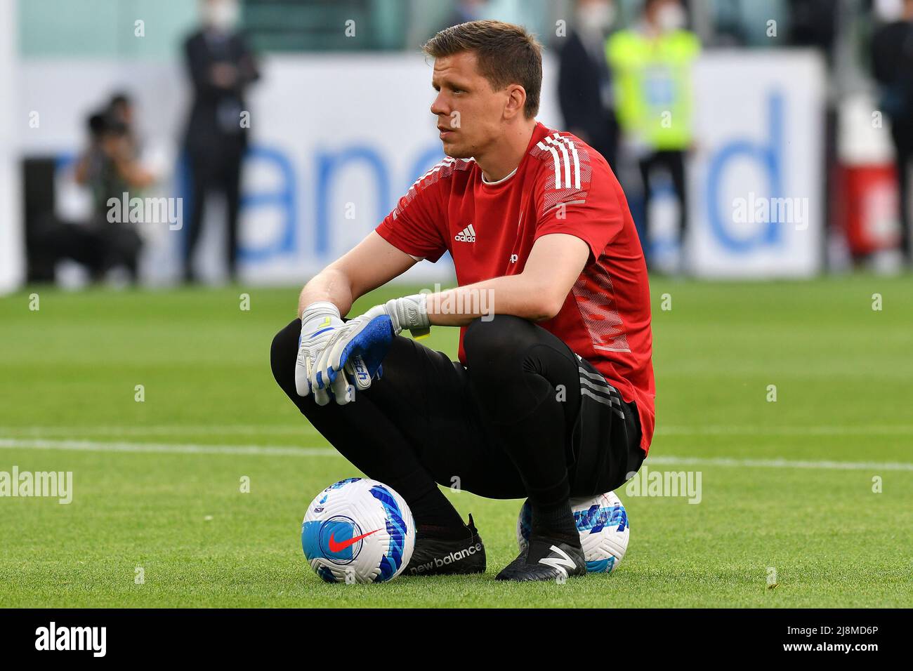 Wojciech Szczesny de Juventus FC avant la série Un match de football 2021/2022 entre Juventus FC et SS Lazio au stade Juventus de Turin (Italie), Banque D'Images