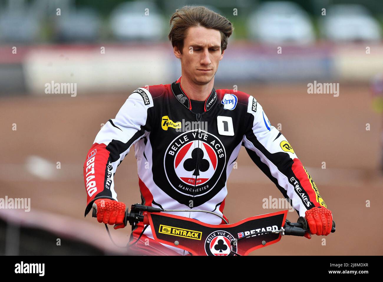 MANCHESTER, ROYAUME-UNI. 16th MAI Max Fricke of Belle vue 'ATPI' Aces lors du match de la SGB Premiership entre Belle vue Aces et King's Lynn Stars au National Speedway Stadium, Manchester, le lundi 16th mai 2022. (Crédit : Eddie Garvey | MI News) Banque D'Images