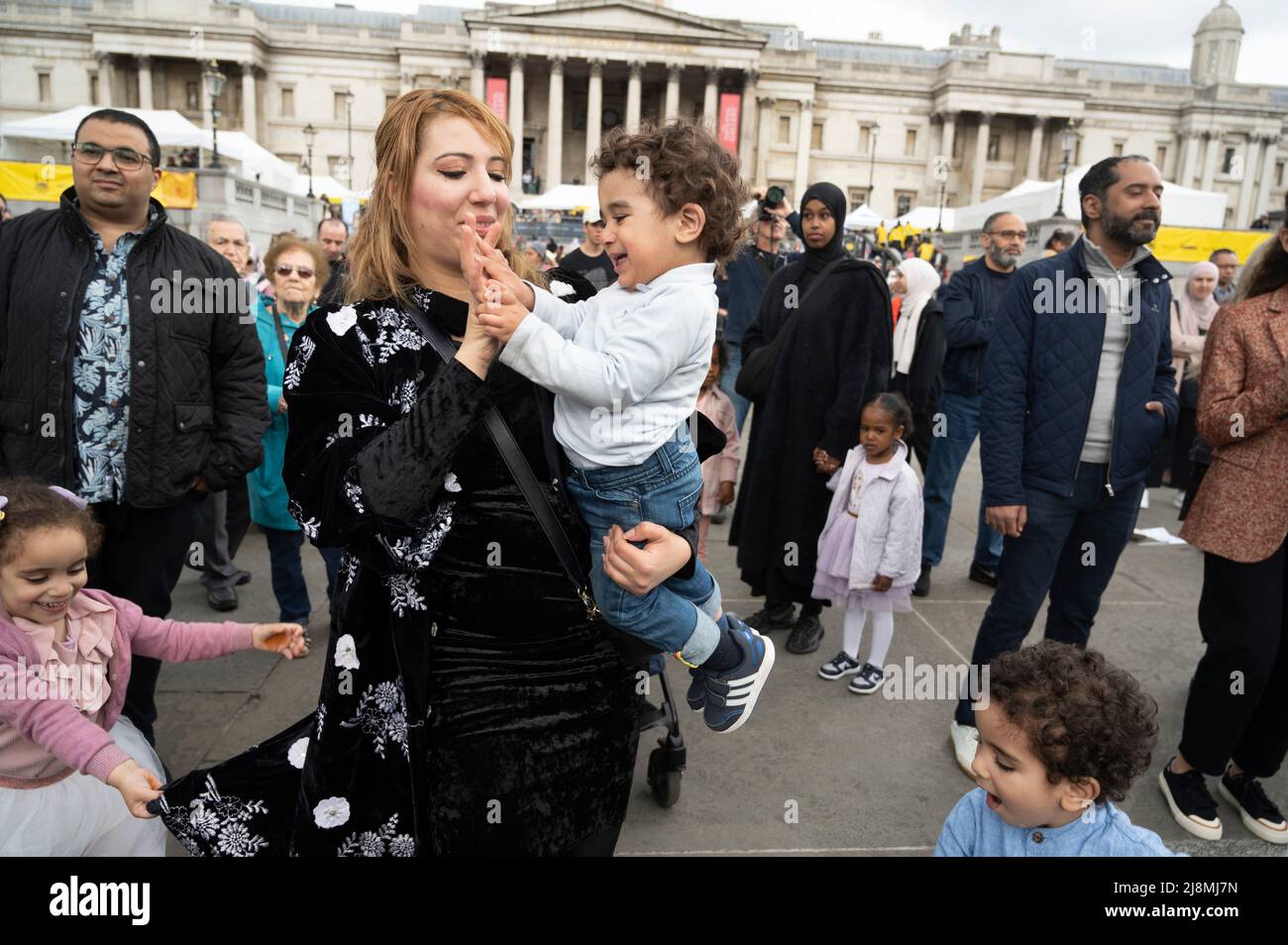 EID 2022. Trafalgar Square, Londres, Royaume-Uni Banque D'Images