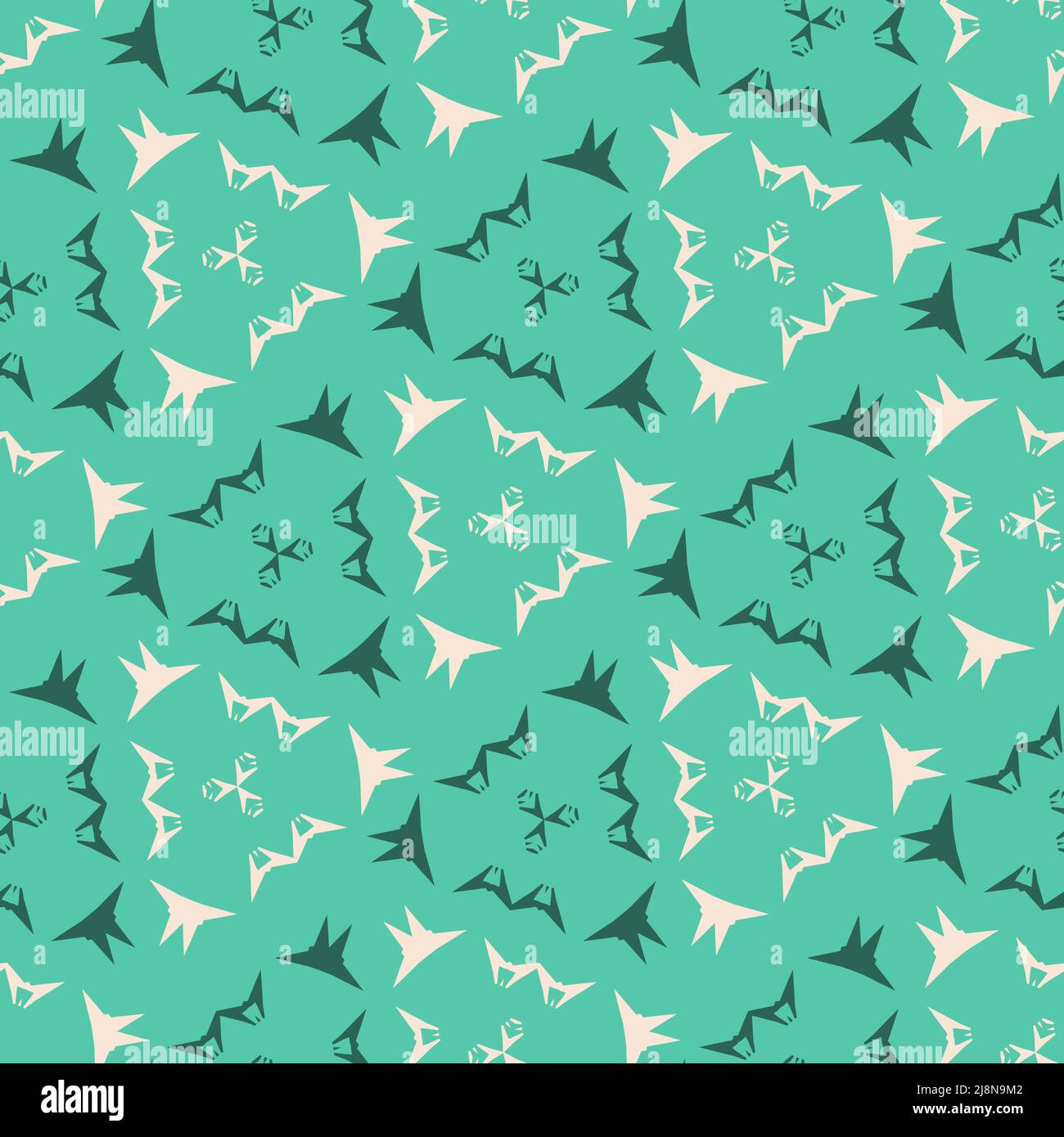 Motif sans couture avec des figures élégantes de style géométrique Illustration de Vecteur