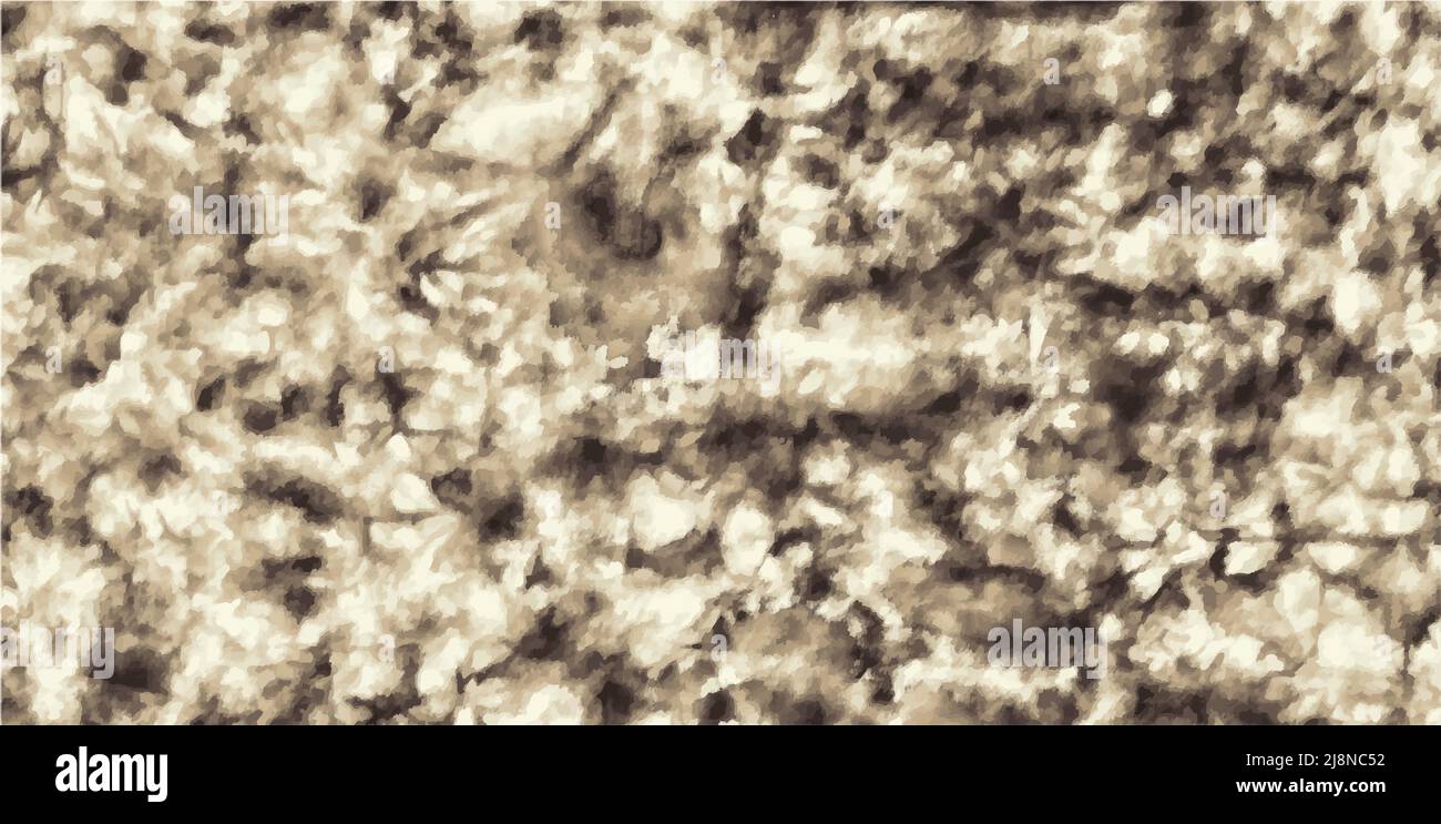 Arrière-plan teint par nouage texture motif géométrique Illustration vectorielle Shibori Abstract batik pinceau sans couture et motif répété Noir, blanc, gris Pa Illustration de Vecteur