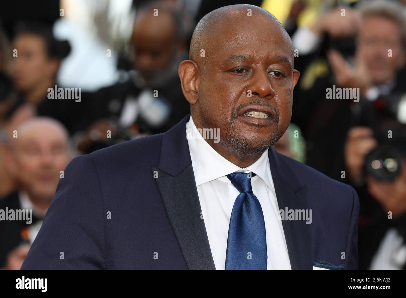 18 mai 2022, Cannes, Côte d'Azur, France : la forêt WHITAKER, récipiendaire honoraire de la Palme d'Or, participe à la projection et à la cérémonie d'ouverture de la coupe finale lors du Festival annuel du film de Cannes 75th (Credit image: © Mickael Chavet/ZUMA Press Wire) Banque D'Images