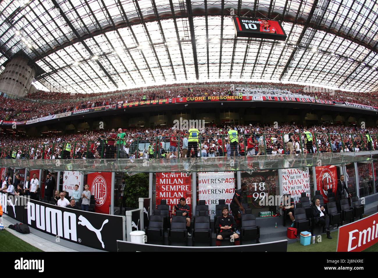 Stade San Siro, Milan, Italie, 15 mai 2022, Une vue générale du stade pendant l'AC Milan vs Atalanta BC - le football italien série A match Banque D'Images