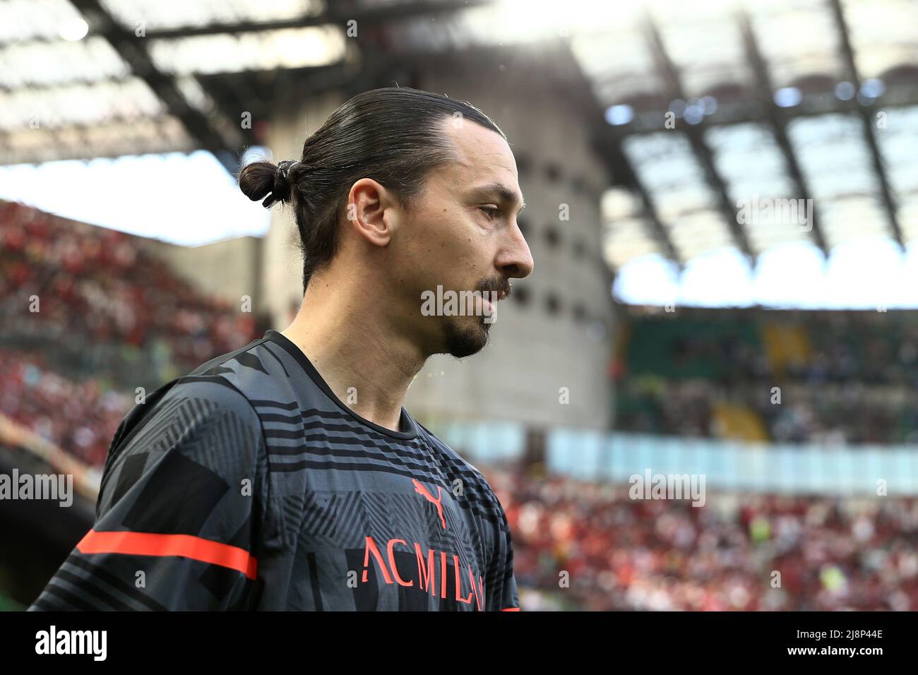 Stade San Siro, Milan, Italie, 15 mai 2022, Zlatan Ibrahimovic (AC Milan) pendant l'AC Milan contre Atalanta BC - italien football série A match Banque D'Images