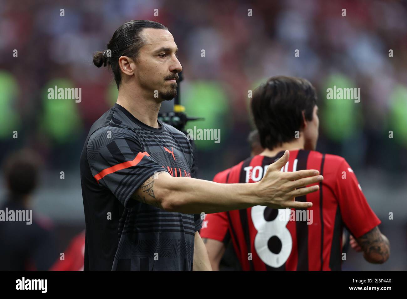 Milan, Italie. 15th mai 2022. Zlatan Ibrahimovic (AC Milan) pendant l'AC Milan contre Atalanta BC, le football italien série A match à Milan, Italie, mai 15 2022 crédit: Independent photo Agency/Alamy Live News Banque D'Images