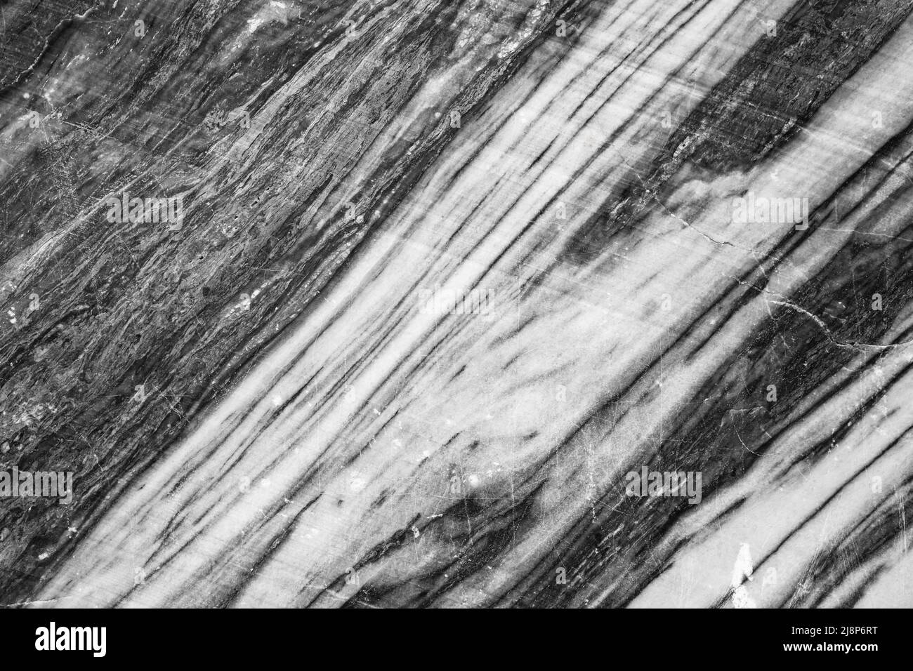 Motif en marbre noir et blanc, vue frontale, texture de la photo d'arrière-plan Banque D'Images