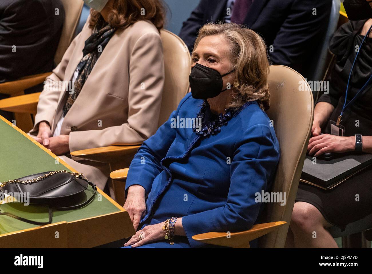 New York, New York, États-Unis. 17th mai 2022. Hilary Clinton assiste au Mémorial de l'ancienne Secrétaire d'État des États-Unis Madeleine Albright au siège de l'ONU (Credit image: © Lev Radin/Pacific Press via ZUMA Press Wire) Banque D'Images