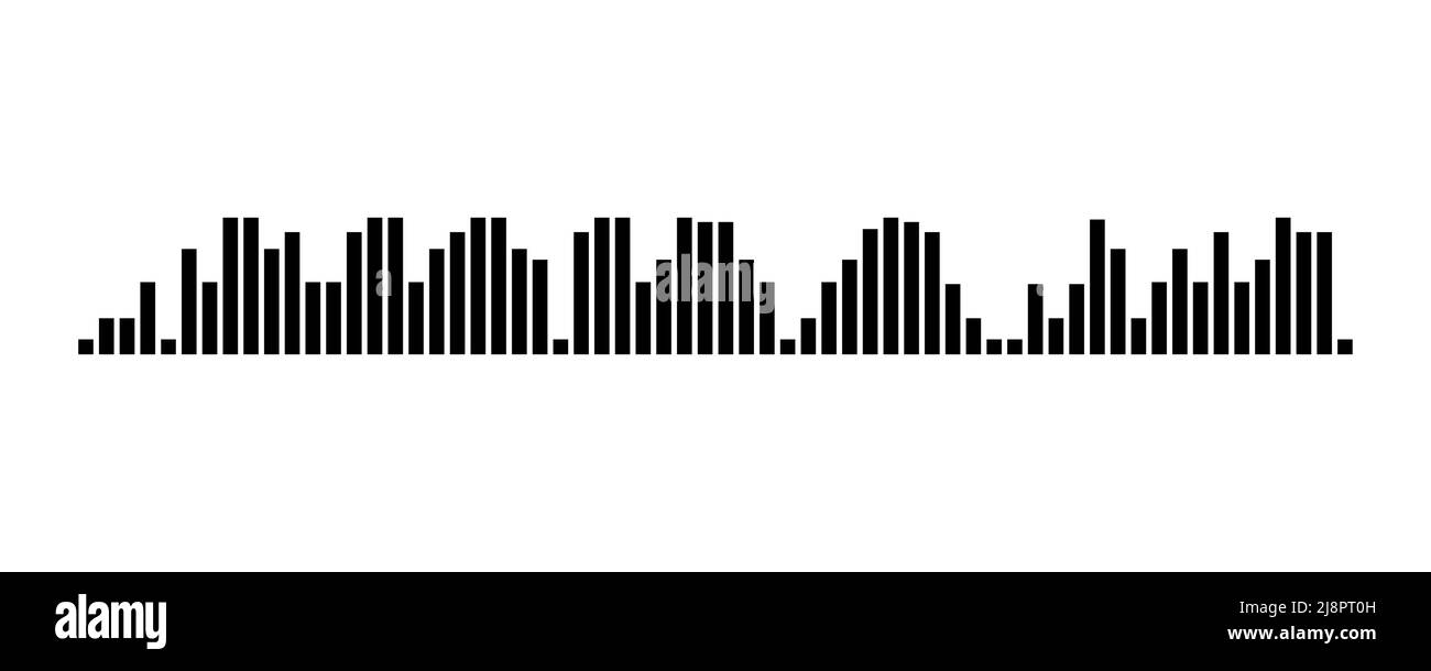 Enregistrement du modèle de message audio. Élément UI de l'enregistrement audio pour smartphones. Illustration vectorielle isolée sur fond blanc Illustration de Vecteur