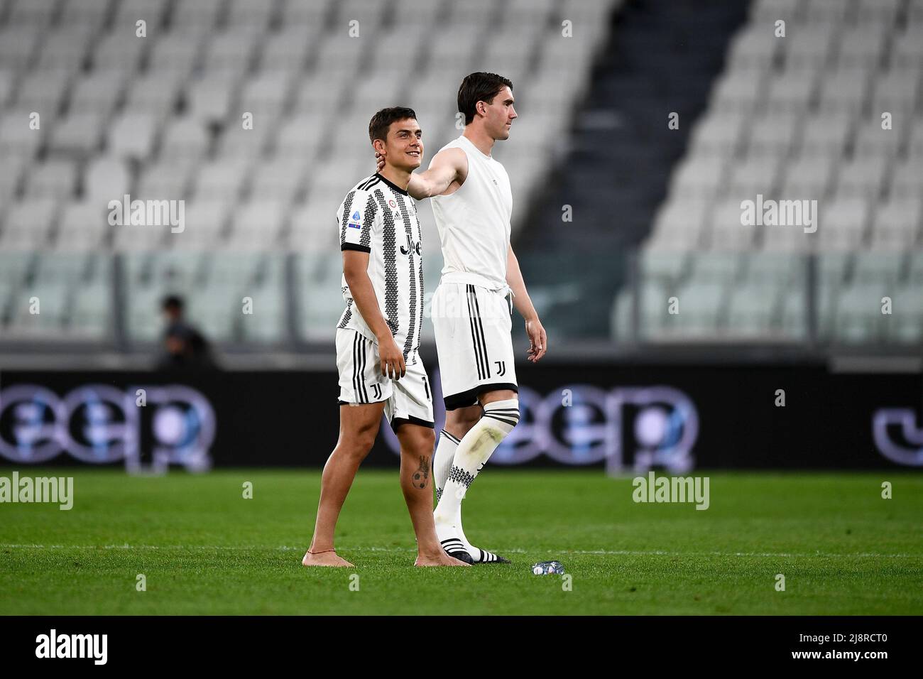 Turin, Italie. 16 mai 2022. Pendant la série Un match de football entre Juventus FC et SS Lazio. Credit: Nicolò Campo/Alay Live News Banque D'Images Turin, Italie. 16 mai 2022. Pendant la série Un match de football entre Juventus FC et SS Lazio. Credit: Nicolò Campo/Alay Live News Banque D'Images