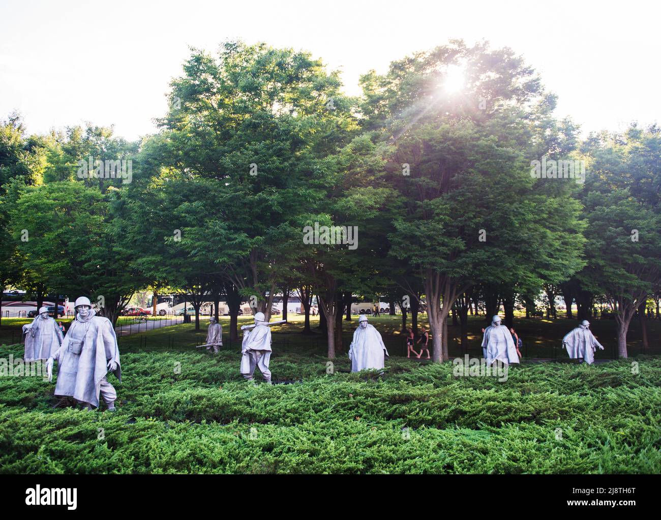 Mémorial des anciens combattants de la guerre de Corée, Washington DC, États-Unis Banque D'Images