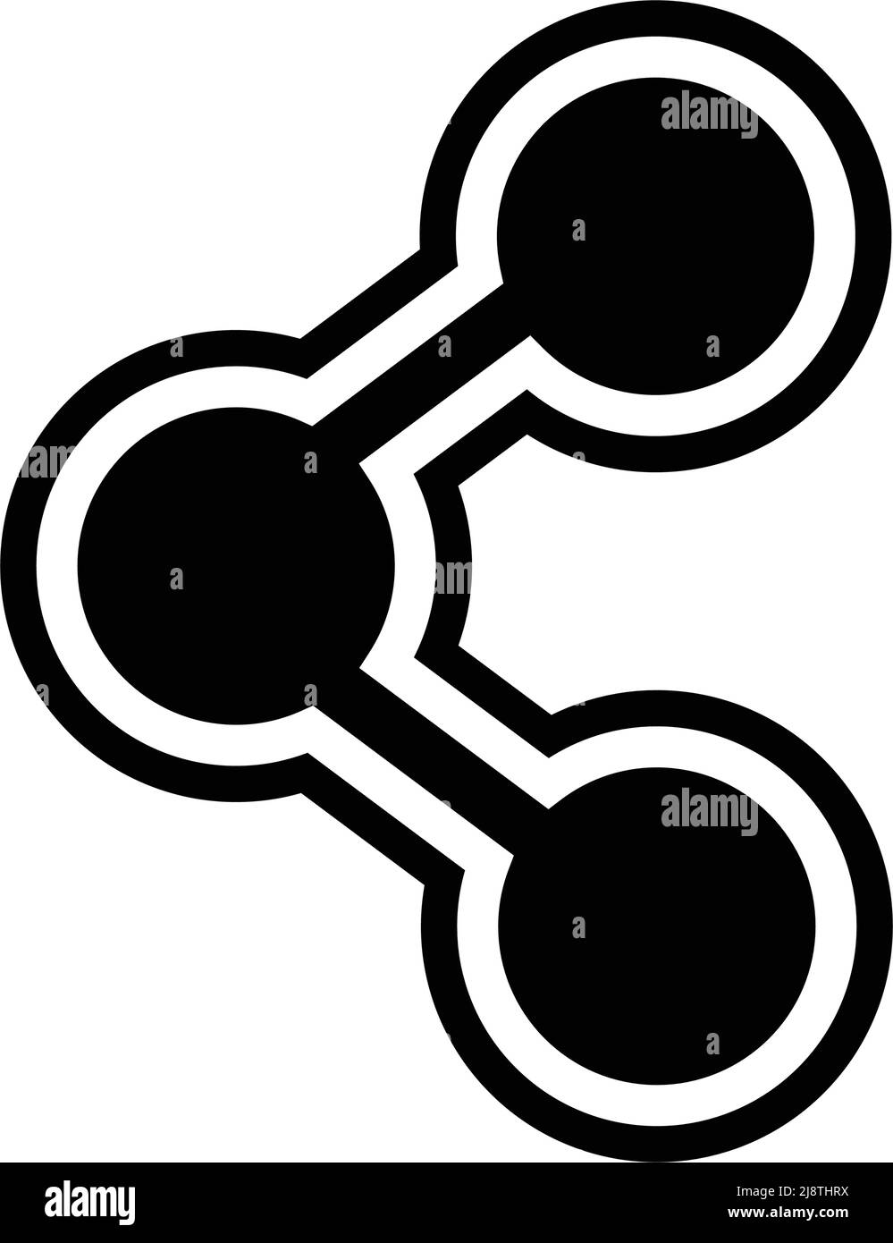 Une simple icône de partage. Vecteur modifiable. Illustration de Vecteur