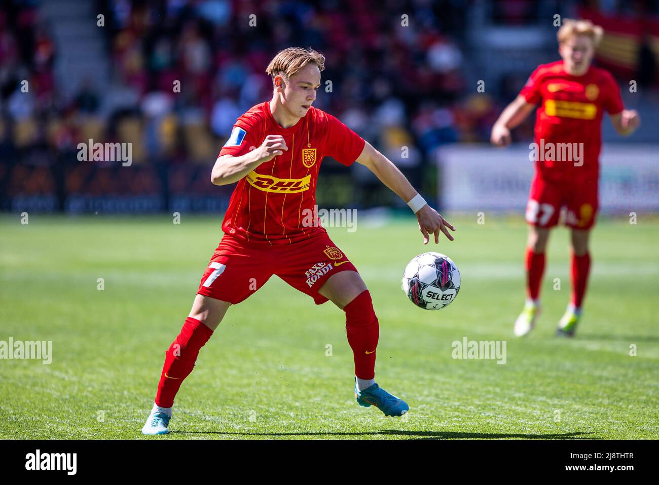Farum, Danemark. 15th, mai 2022. Andreas Schjeldup (7) du FC Nordsjaelland vu pendant le match Superliga de 3F entre le FC Nordsjaelland et Vejle Boldklub à droite de Dream Park à Farum. (Crédit photo: Gonzales photo - Dejan Obretkovic). Banque D'Images
