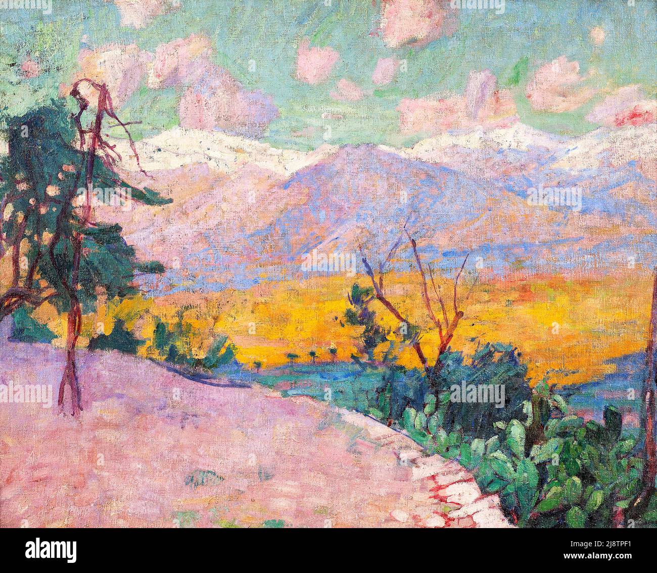 Peinture de paysage impressionniste Banque de photographies et d’images ...