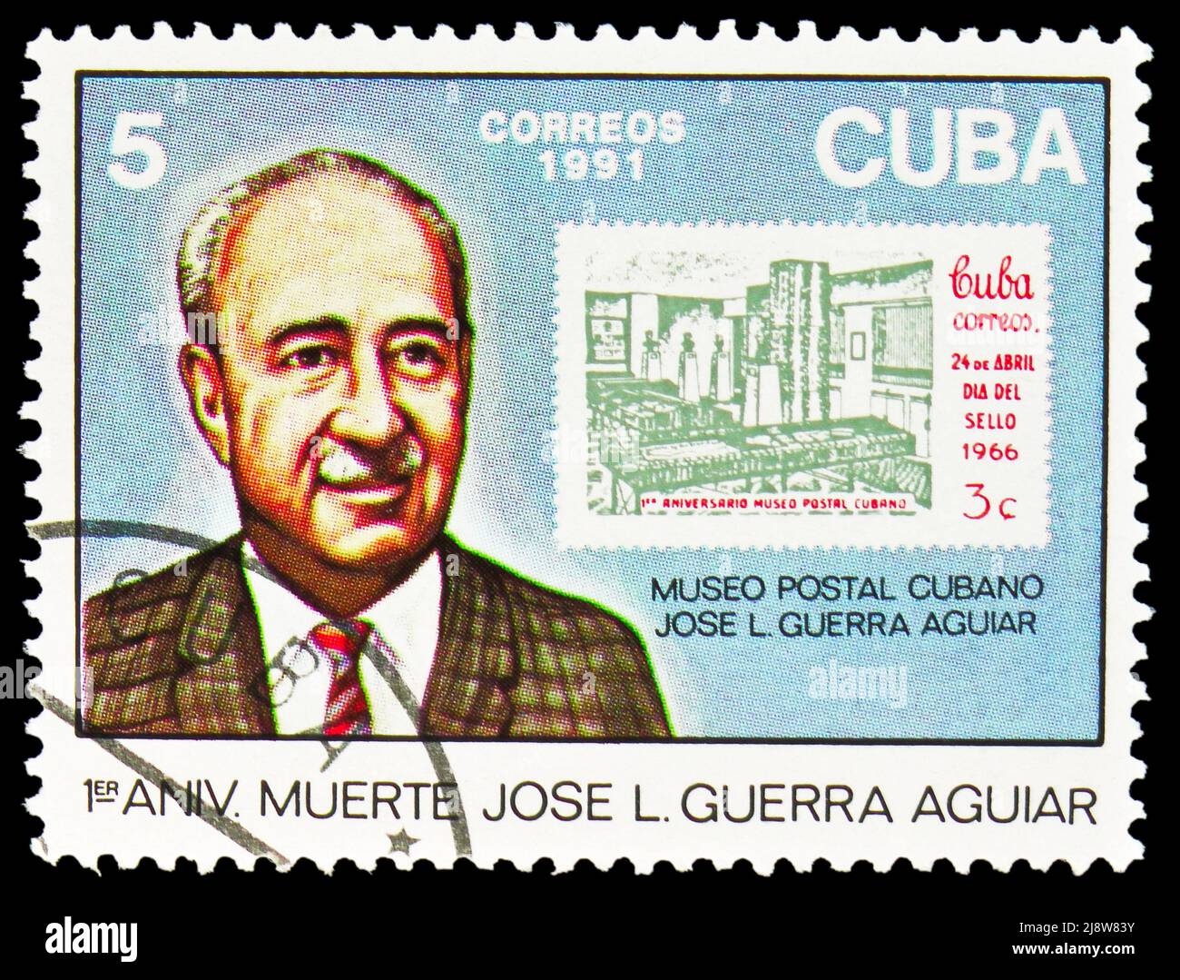MOSCOU, RUSSIE - 14 MAI 2022: Timbre-poste imprimé à Cuba montre , série, vers Banque D'Images