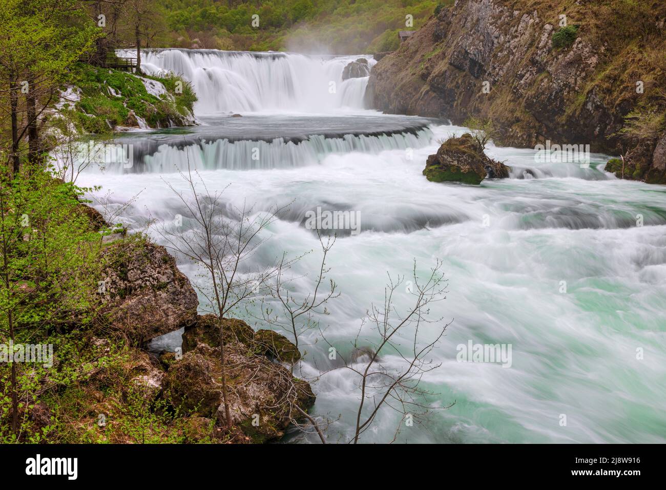Strbacki buk, Bihac, una-Sana, Bosnie-Herzégovine, Europe Banque D'Images