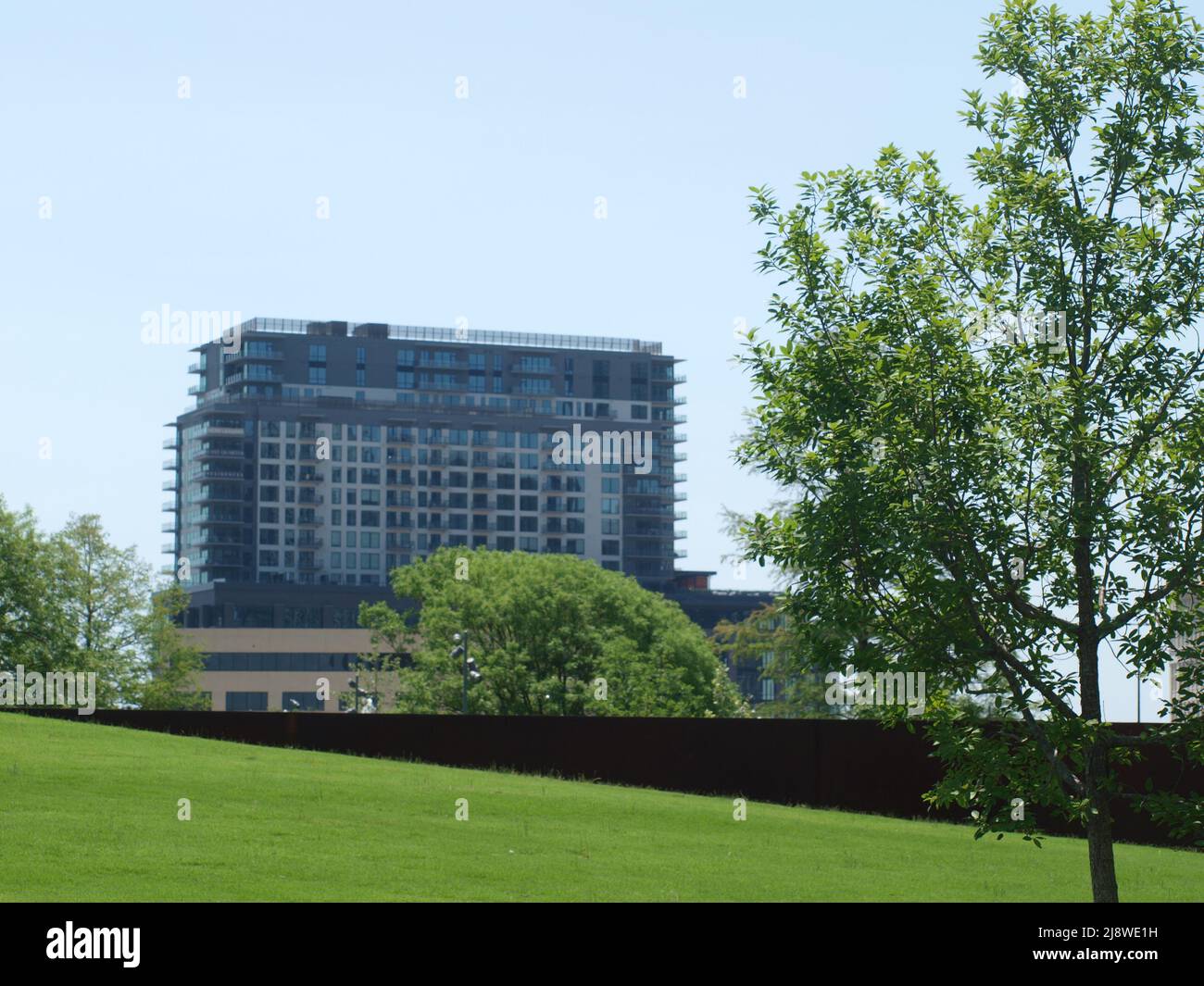 Nouveau parc Carpenter dans le centre-ville de Dallas. Le cinquième espace vert du centre-ville Banque D'Images