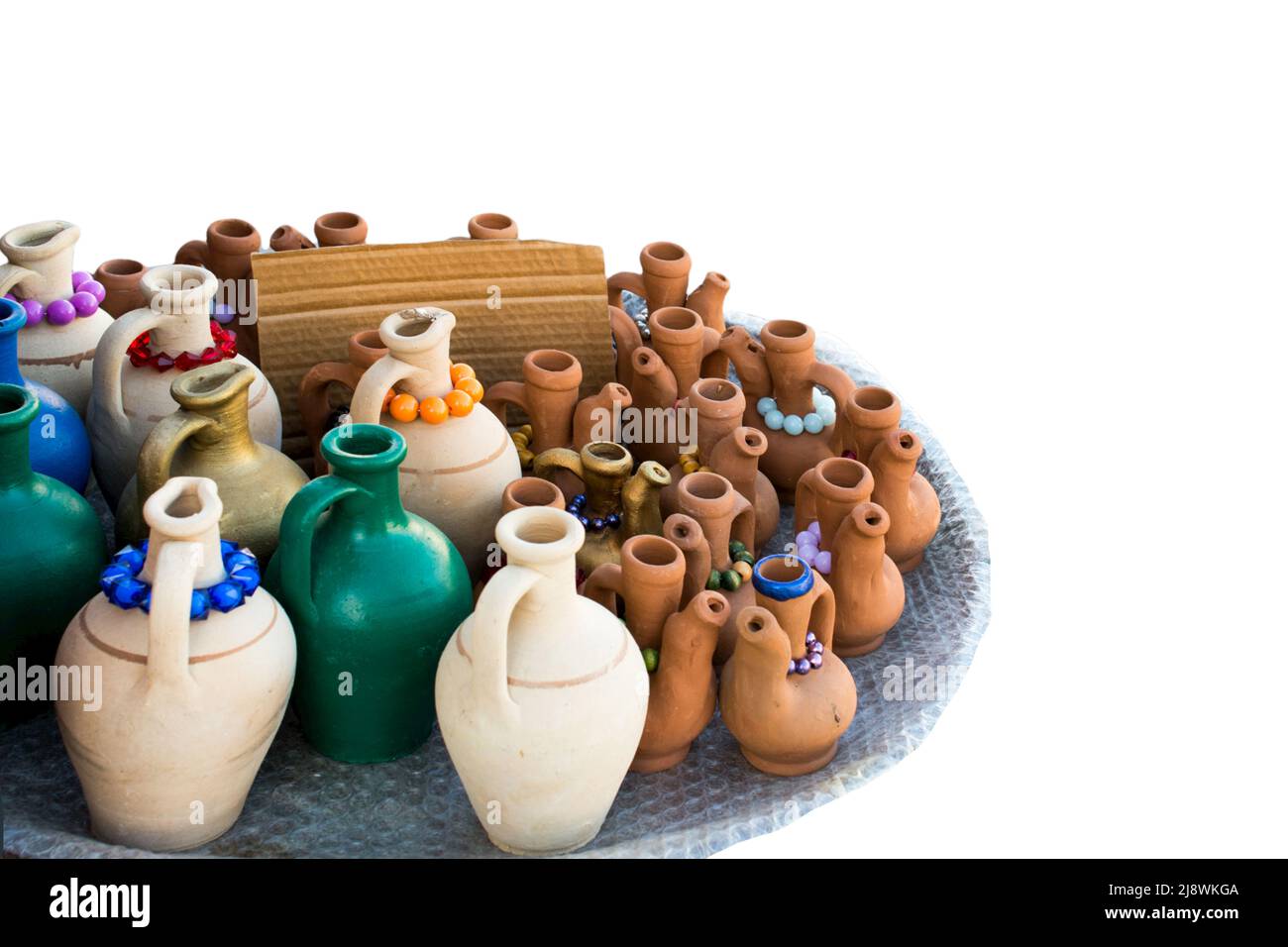 Faire de la céramique pot.Pottery atelier à l'extérieur. Toile de fond  texturée en poterie d'argile Photo Stock - Alamy