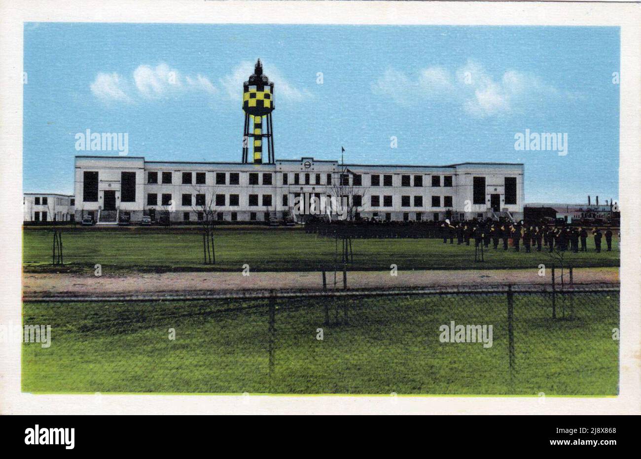 Bâtiments administratifs, R.C.A.F. Station, Trenton (Ontario) ca. 1940 Banque D'Images
