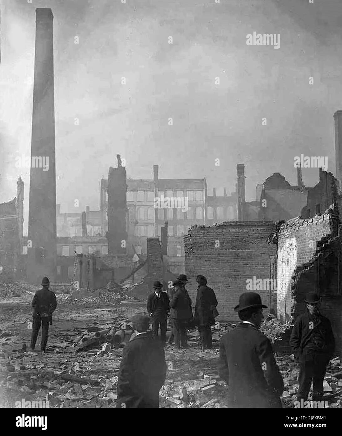 Après le Grand incendie de Toronto ca. 1904 Banque D'Images